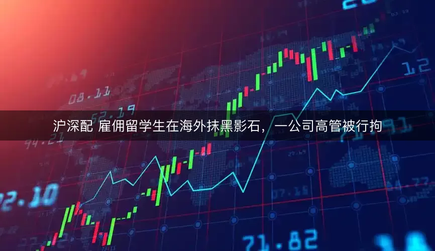 沪深配 雇佣留学生在海外抹黑影石,一公司高管被行拘